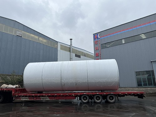 Send to Algeria Sponge Iron Rotary Kiln 3.5 * 60 Meters Loading Site