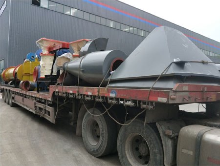 Two Sets of φ1000 × 7 M Chicken Manure Dryers Were Sent to Laos for Loading