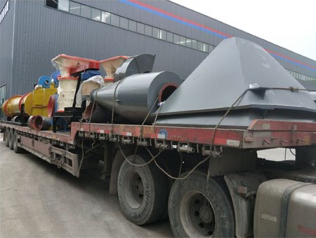 Two Sets of φ1000 × 7 M Chicken Manure Dryers Were Sent to Laos for Loading
