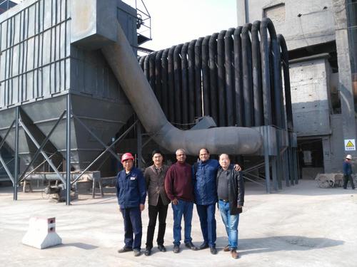 Pakistani Customer Visits Cement Rotary Kiln Production Line