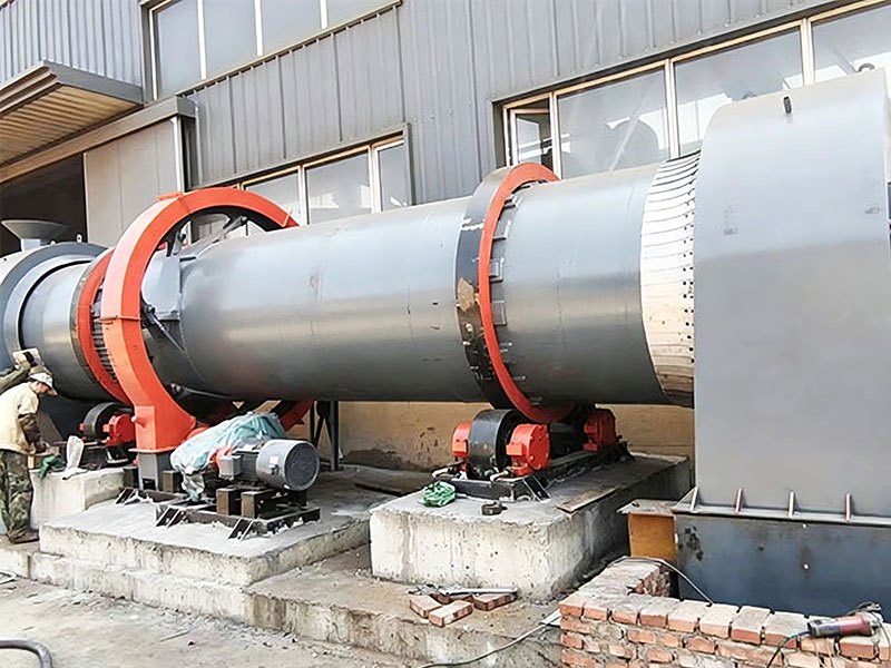 河北1.6x8m回转窑煅烧钢渣生产线 河北1.6x8m回转窑煅烧钢渣生产线