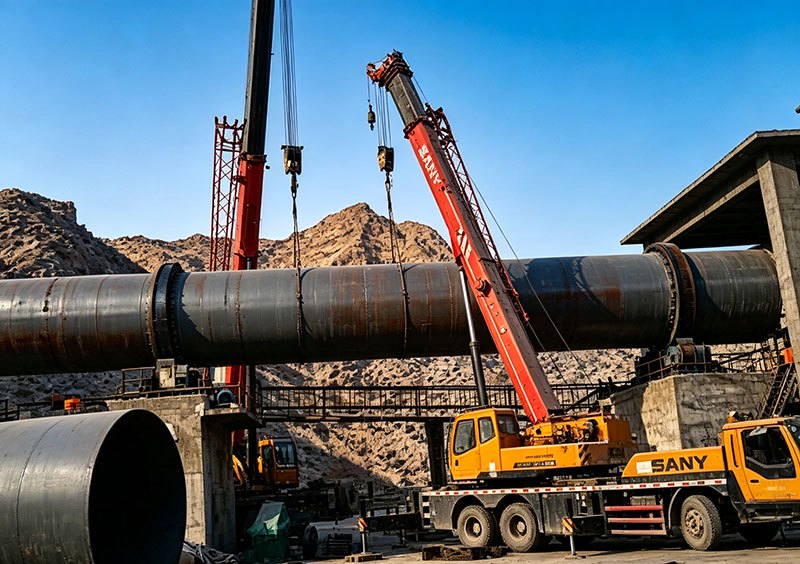 Gansu 6,000t/y Zinc Oxide Rotary Kiln