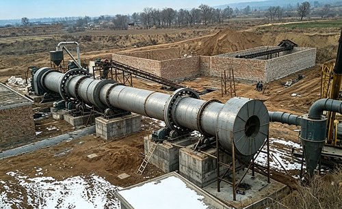 Shaanxi Jingyang 300t/d Coal Gangue Rotary Kiln Production Line 