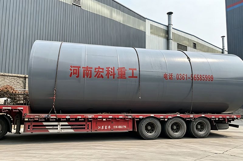 India Ф3.5×50m 20,000t/y Hematite Rotary Kiln Shipping