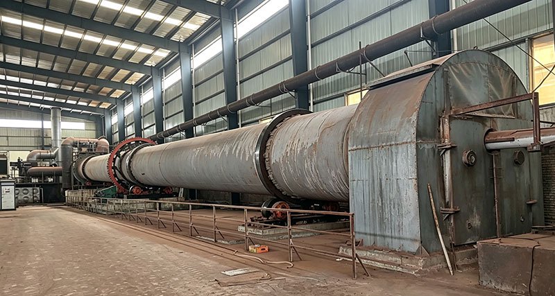 江西Ф3.5X50m污泥焚烧回转窑现场 江西Ф3.5X50m污泥焚烧回转窑现场