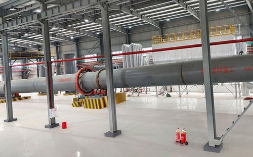 Hubei Ф2.5×55m Catalyst Rotary Kiln Trial Run Success