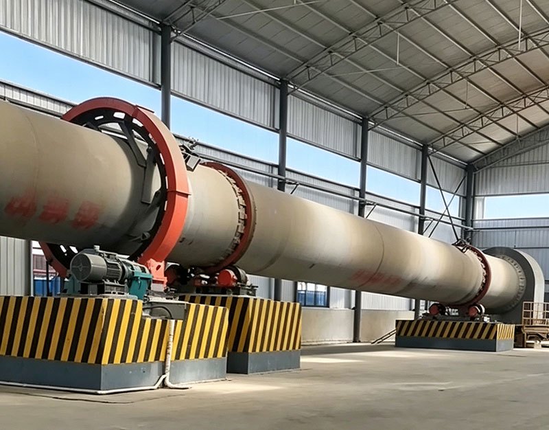 开封2.2x45米催化剂回转窑试机成功