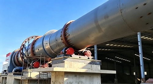 Shandong Qingdao Ф2.8×30m Iron Powder Calcination Rotary Kiln Production Line Site