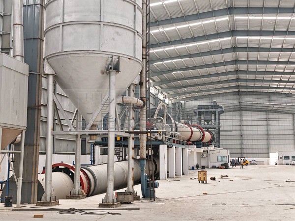 India 2.5×60m Rotary Kiln Quartz Sand Whitening Site