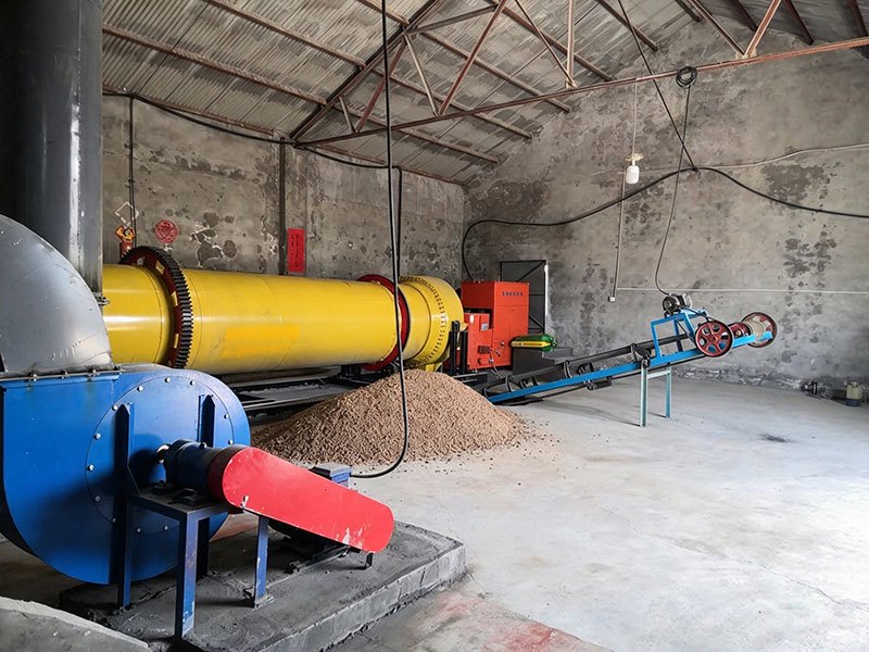 Russia Ф800×7m Chicken Manure Dryer Production Line