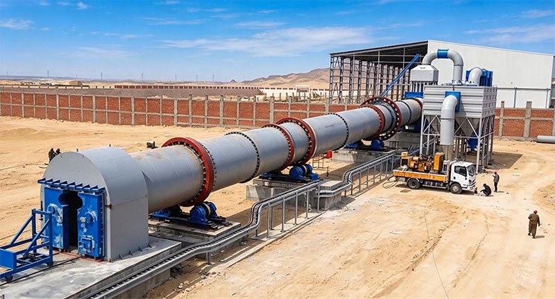 Egypt Φ3.0×48m Active Lime Rotary Kiln Production Line